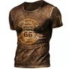 Summer Men's T Shirt 3D Printed American Top Short Sleeve Quick Dry Vintage T Shirt Men's O Neck Pullover Oversized Sportswear