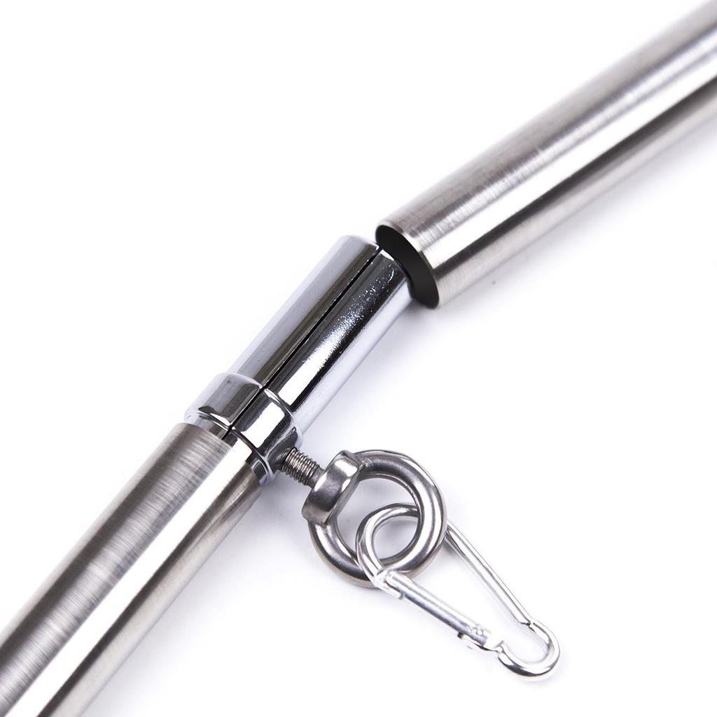 Adult Erotic Stainless Steel Restraint Tube with Detachable Hand & Foot Cuffs