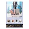 EXCITECH Biz Carry-On Suitcase, Front Open, S Size, Expandable, Stopper, Drink Holder, Small, 1-3 Nights, Business, Business Trip, Travel, Dusty Pink