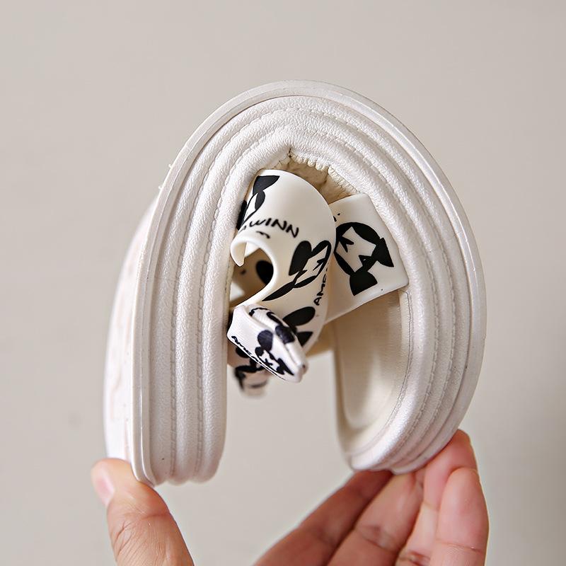 Bow Shaped Slippers for Women Summer Flat Bottom Anti Slip Cartoon for Women Wearing Women's Slippers