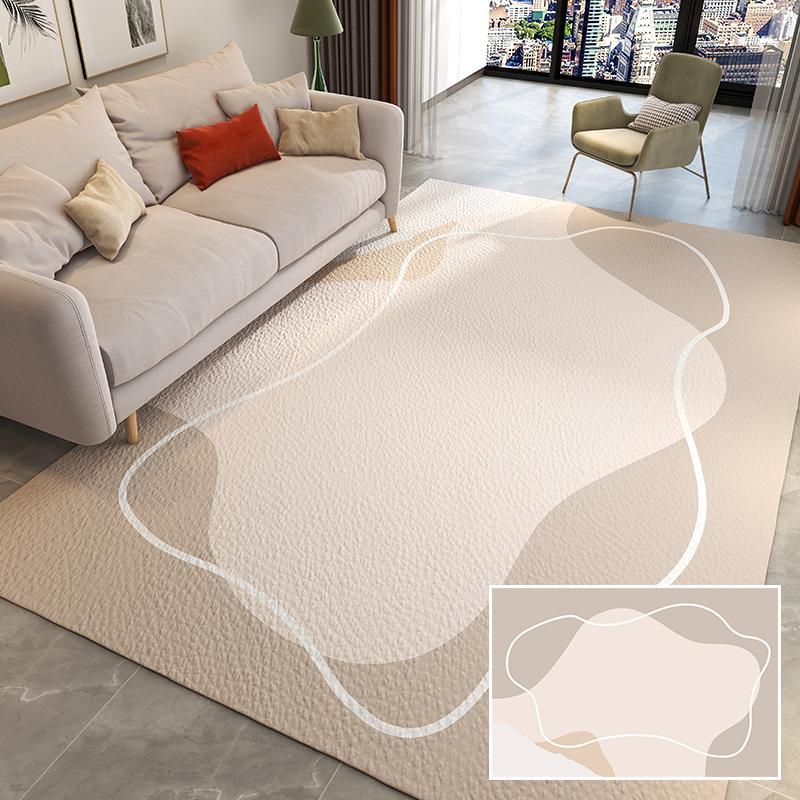Nordic Minimalist Carpets for Living Room PVC Wash-free Household Carpet Waterproof Non-slip Kitchen Rug Ins Style Balcony Mat