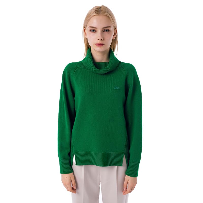 

Lacoste Official Turtleneck Knit Sweater Mid-Gauge AF852LJ-99LDM38 зелёный