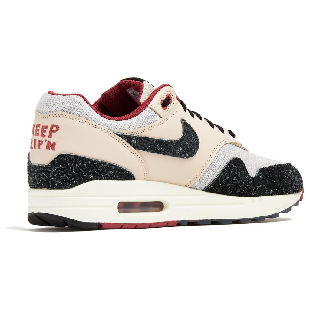 Nike Air Max 1 Keep Rippin Stop Slippin 2.0 Unisex Sneakers Cream Pearl-White Black FD5743-200