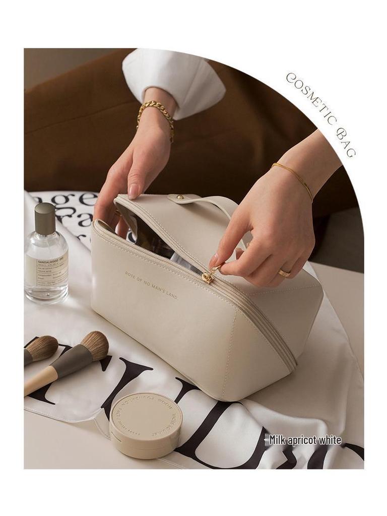 Portable Waterproof Accordion Makeup & Toiletry Bag - Large Capacity Travel Organizer