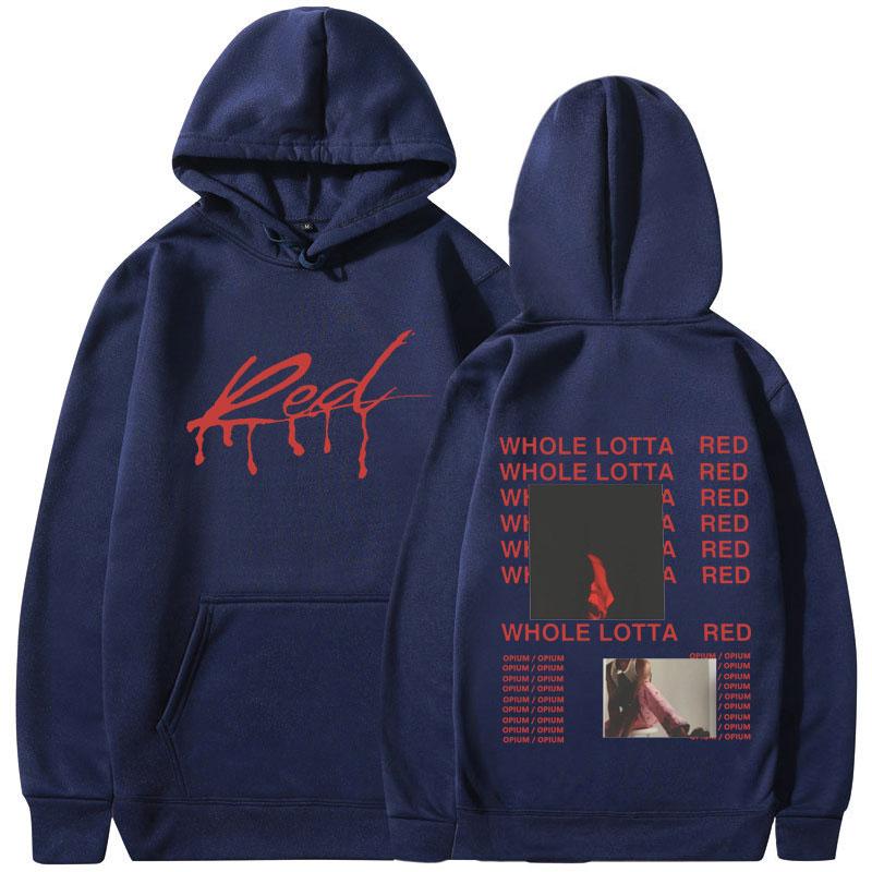 Rapper Playboi Carti Hoodie Album Whole Lotta Red Opium Merch Sweatshirt Men Women Fashion Hip Hop Popular Pullover Streetwear