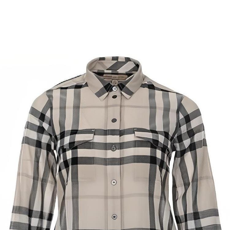 Burberry Shirts Women's Beige Lapel Moderate Other 40503861