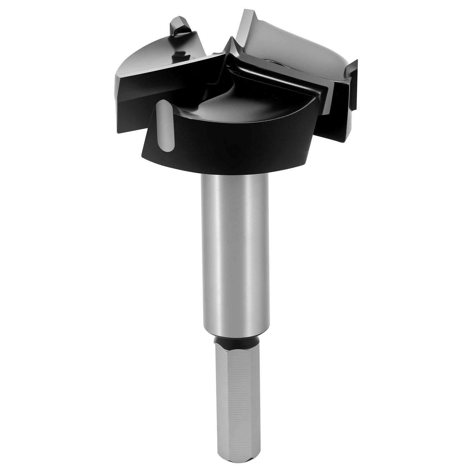 

Forstner Drill Bits Triple Flute Carbide Tipped Drill Bits Efficient Woodworking Hinge Cutter Tool Low Resistance Precision Tool чорний