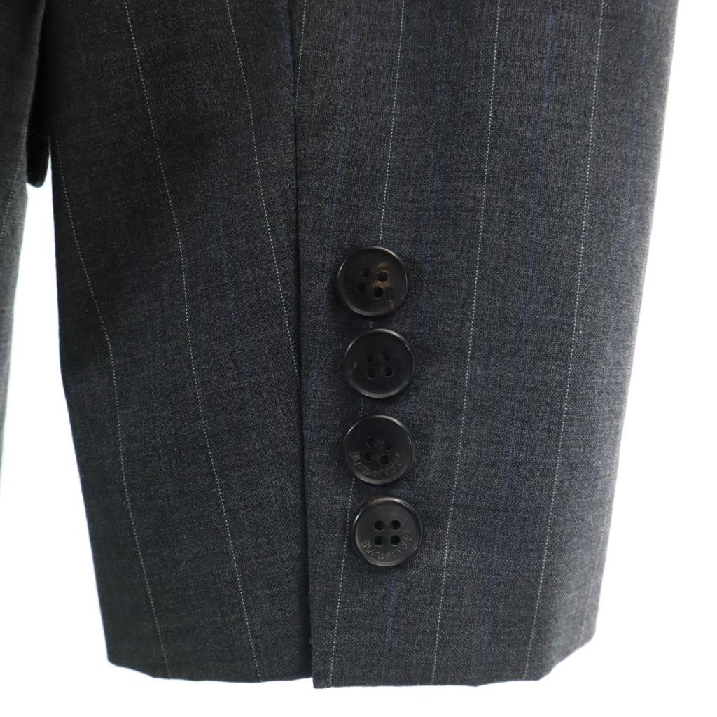 Burberrys 90s Old Striped Pattern double tailored jacket 42 Sanyo Shokai Women Used