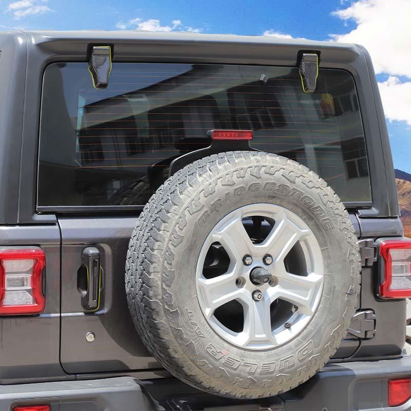 ABS Car Leaf Panel Air Vent  Decoration Tailgate Glass Hinge Tailgate Handle Shell Cover For Jeep Wrangler JL 2018 Up 4-Door  Exterior Accessories