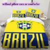 Brazil Football Soccer Pattern Bedding,Quilt Set Quilt Cover Pillowcase Home Birthday Gift (1*duvet Cover+2*pillowcase,without Core)