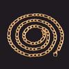 Classic Gold Color Plated Stainless Steel Necklace Link Figaro Chain for Men Women Metal Choker Neck Jewelry Accessories Gift