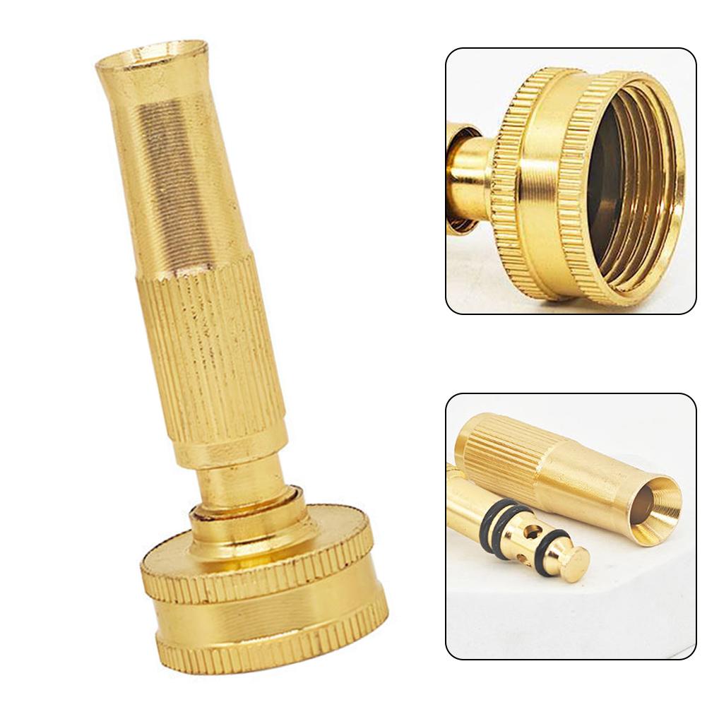 Brass Water Nozzle Garden Hose Nozzle High Pressure Spray