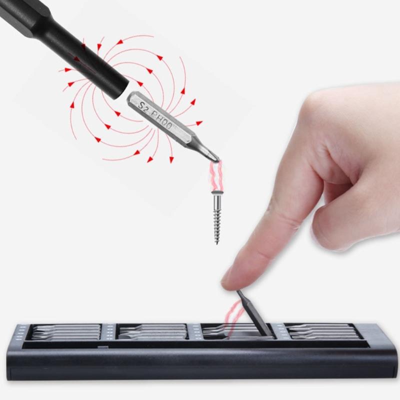 Conjunto de Chaves de Fenda 24 em 1 Magnético Bits de Precisão Reparo Torx Catraca Chave de Fenda Para Laptop Antiderrapante Ferramenta Manual Doméstica