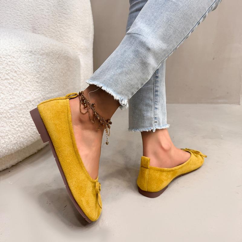 Elastic Rhinestone Band Mary Janes Woman Bowtie Silk Ballets Shoes Ladies Round Toe Flats Female Loafers Wedding Brides Shoes