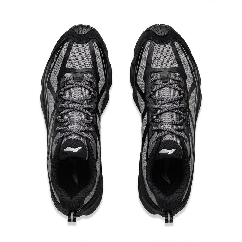 New LiNing CF Tracing, Wild Xingshan 2 Breathable And Resilient Low top Outdoor Shoes Unisex Black Gray AHCV071-5