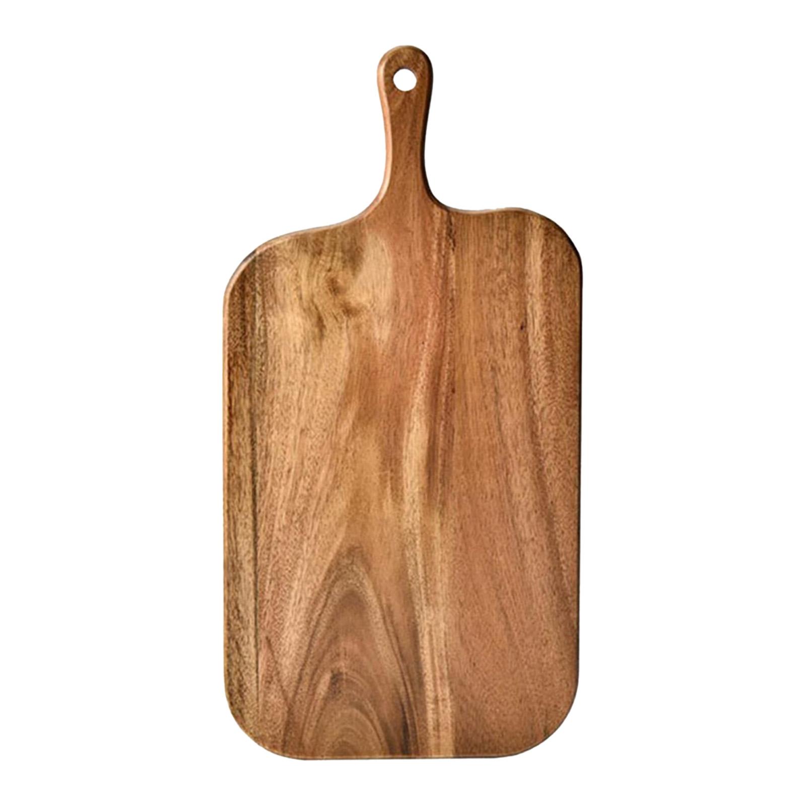 

Wooden Cutting Board Indoor Cheese Platter Multifunctional with Handle Serving Tray for Fruits Vegetable Meat Family New Home 41cmx12cmx1.5cm