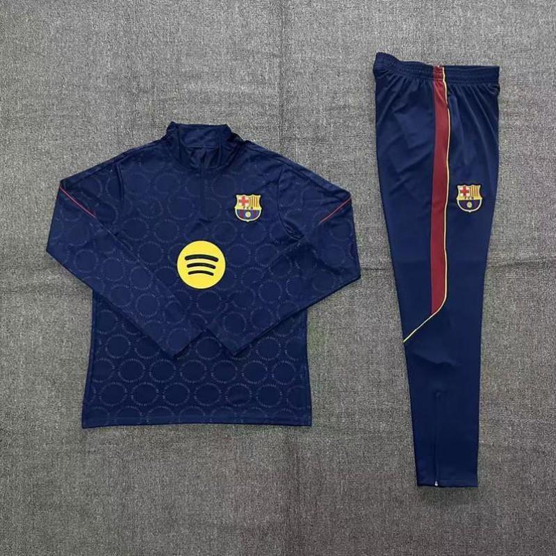 2627 Barcelona Tréninková mikina se zipem po celé délce Tepláková souprava Dlouhý rukáv Sportovní oblečení Dospělí Děti Rozcvička Zima