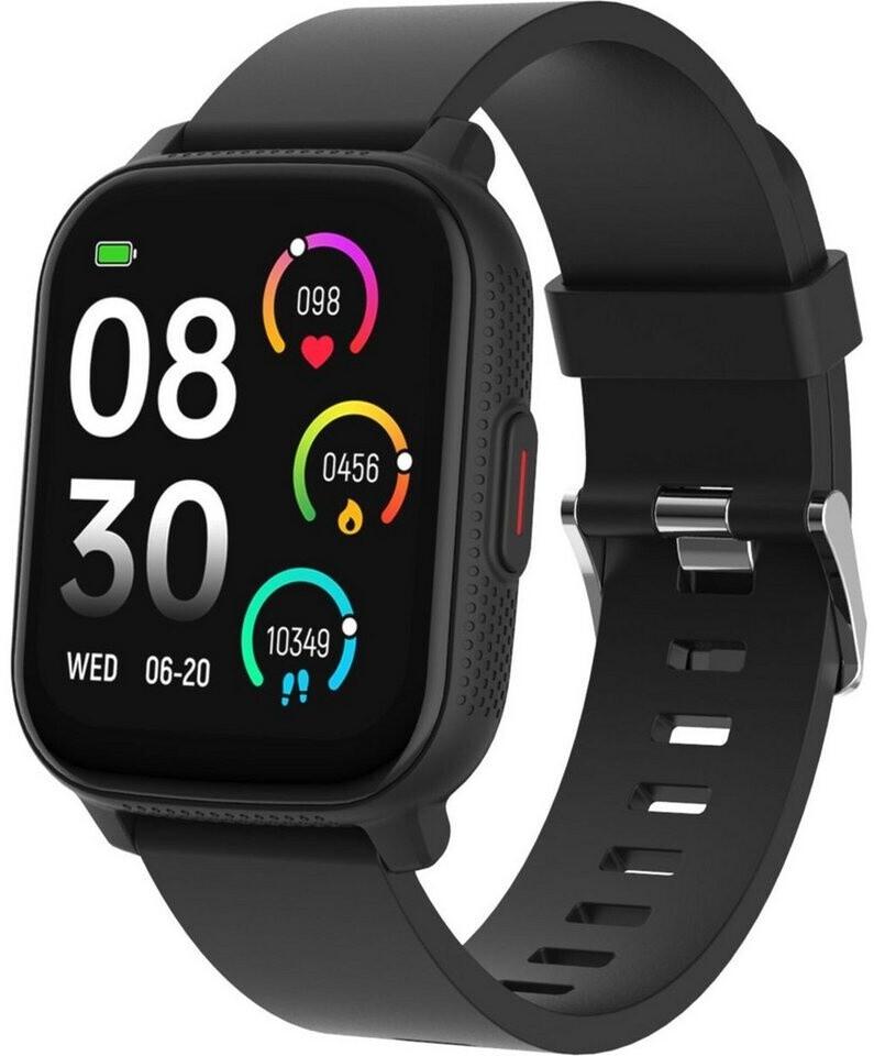 Denver SWC-184B Smartwatch schwarz, Herzfrequenzsensor, IP67 (SWC-184B)