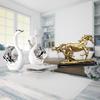 Swan Lover Figurines Sculpture Collectible Art Ornament Statue for Living Room Furniture Home Decor