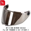 MT-V-28B Face Shield for THUNDER 4 SV Helmet STINGER 2 Helmet Original MT Helmet Replacement Helmet Glass