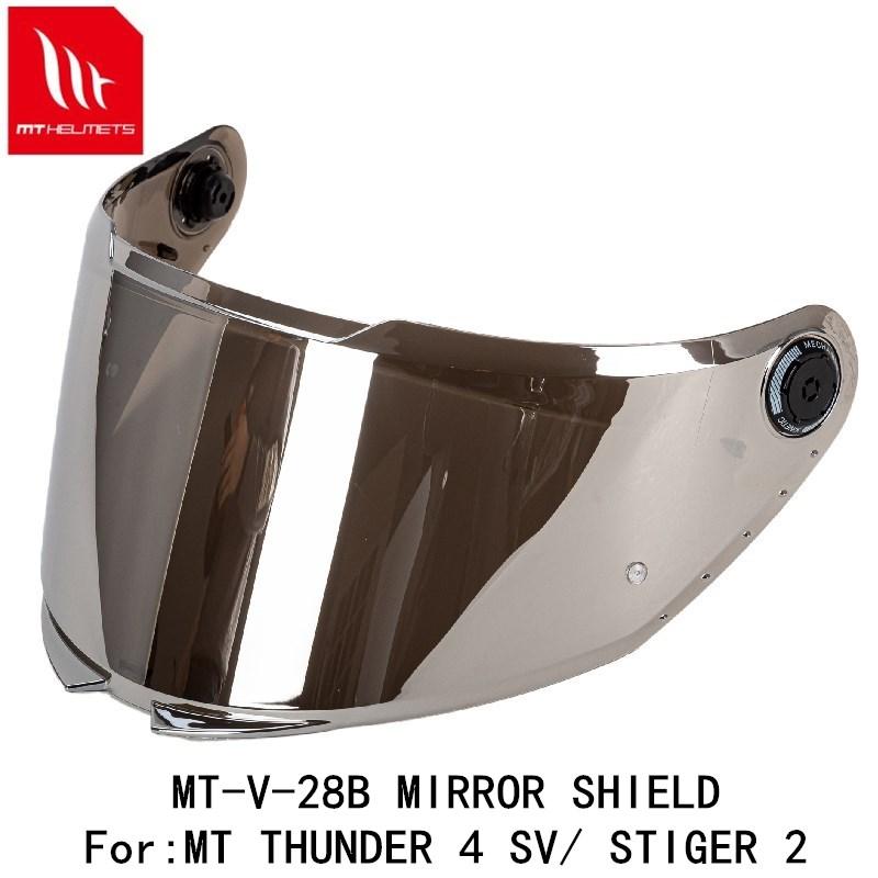 MT-V-28B Face Shield for THUNDER 4 SV Helmet STINGER 2 Helmet Original MT Helmet Replacement Helmet Glass