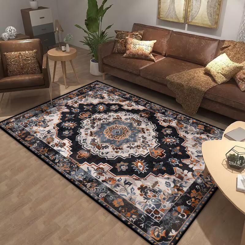 Bohemia Living Room Rugs Decoration Bedroom Deluxe Anti Slip Floor Mat Large Area Carpet Lounge Rug Persian Carpet Washable