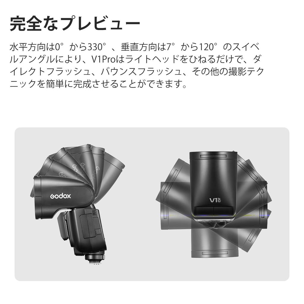 GODOX Camera HSS 76W TTL Split 2W LED Modeling Charging Powered by a VB30 Lithium Compatible with Nikon and Other Camera Models Upgraded V1Pro-NTTL