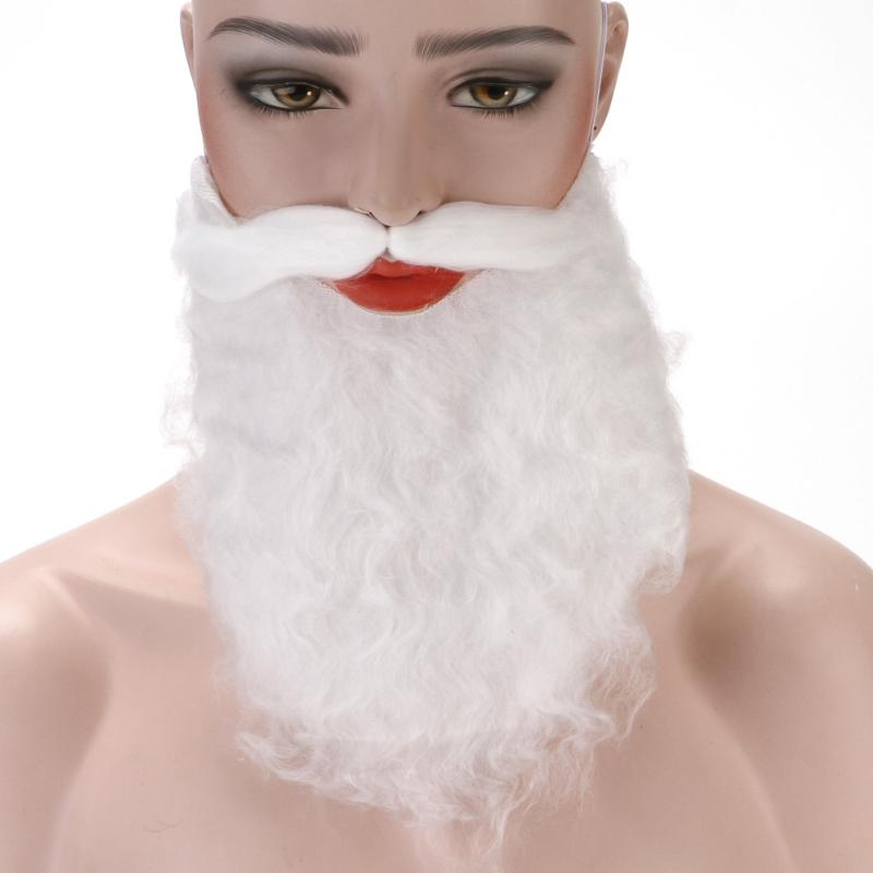 1/2/6/12Pcssanta Beard White Santa Beard For Adults Christmas Santa Claus Gnome Cosplay Beard Costume For Adults Teens Fake