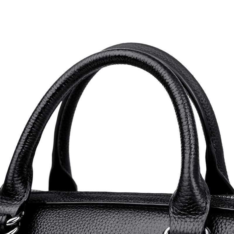 Mode Effen Kleur Echt Leer Schouder Crossbody Tas voor Dames Hoge Kwaliteit Koeienleer Handtas Luxe Vrouwen Messenger Tas