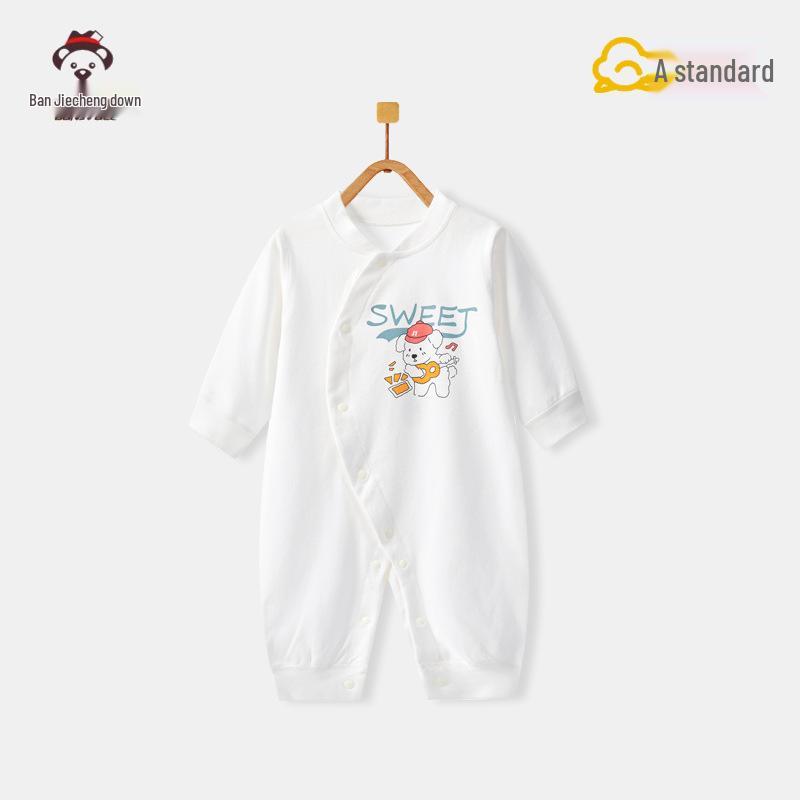 Autumn Newborn Pure Cotton Rompers: Air Conditioning Monk Clothes for Spring, Summer, and Fall