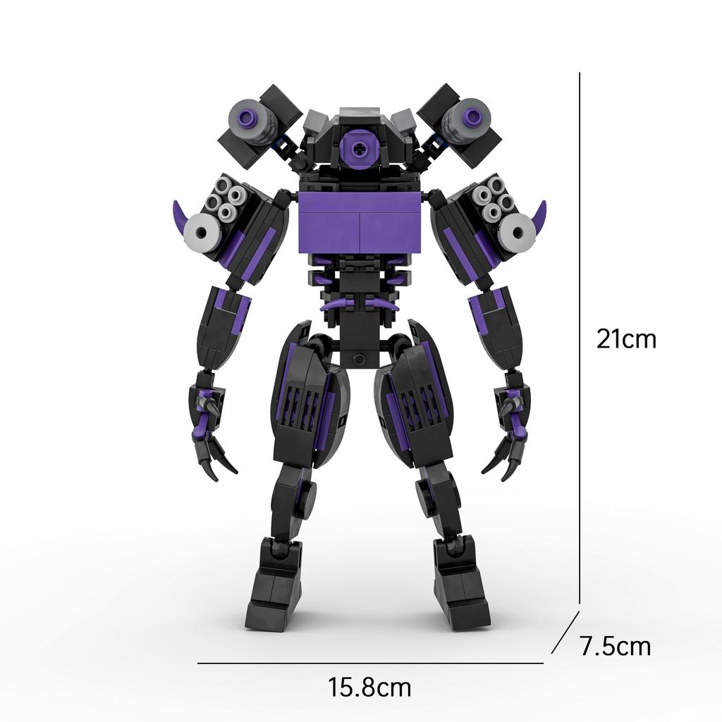 Hot New A Series of Skibidi Toilet Man Drill Male Titan Man Female TV Personality Building Blocks Set Toy for Kids New Year Gift