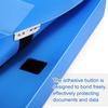 15pcs Blue Large-Capacity File Storage Boxes, Foldable Design, Thickened Document Boxes for Receipts And Office Supplies