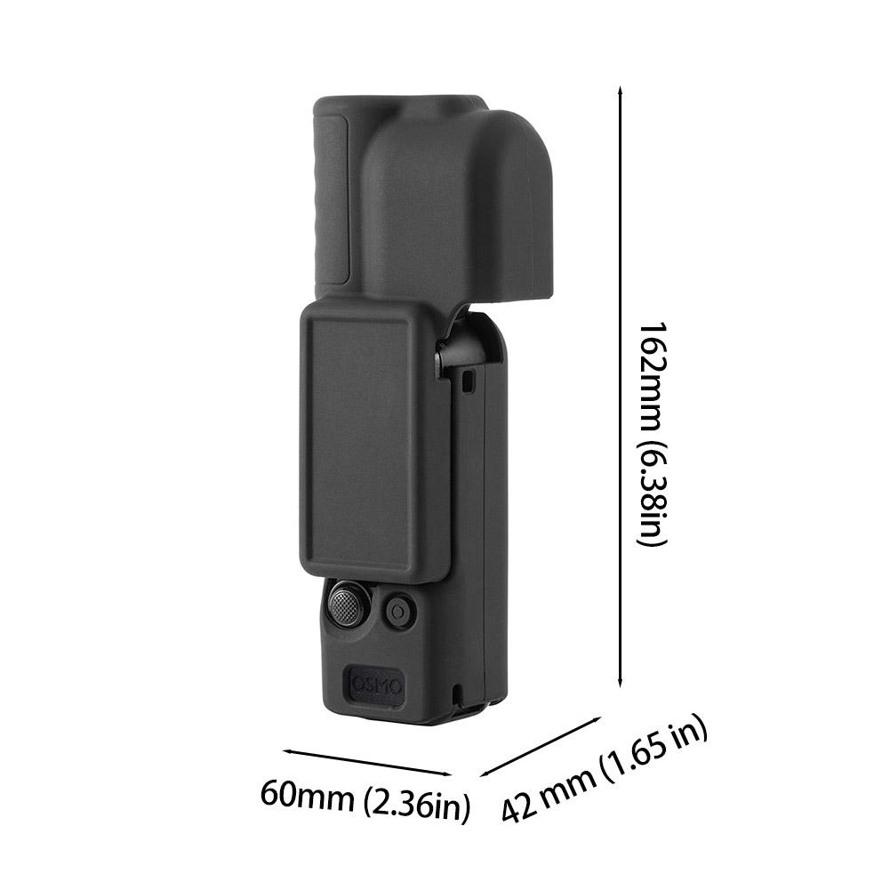 For DJI Pocket 4 Silicone Protective Cover Quick Release Clip Adapter Frame Bracket Camera Accessories