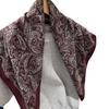 Double-Sided Silk Wool Scarf Women'S Autumn And Winter Silk Wool 70 Square Scarf Warm Dual-Purpose Women'S Versatile Temperament Air Conditioner Neck