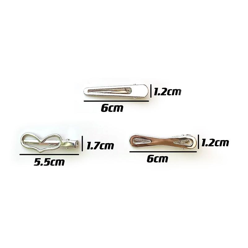 3Pcs Korean Style Simple Hairpins Metal Duckbill Clip Barrettes Side Clip Bangs Clip For Women Trendy Hair Accessories