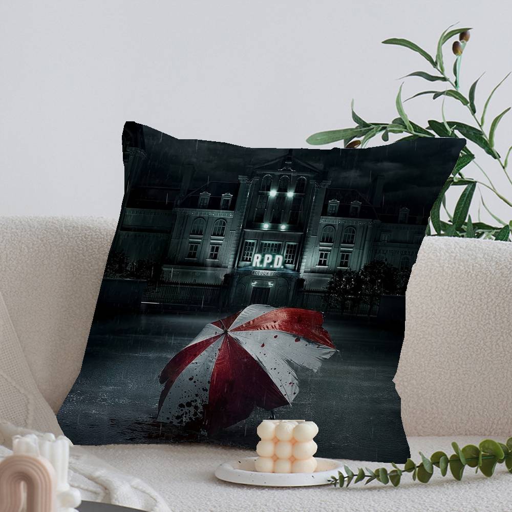 Hot Game R-Resident E-Evil Pillow Gift Home Office Decoration Bedroom Sofa Car Cushion Cover Case 45x45