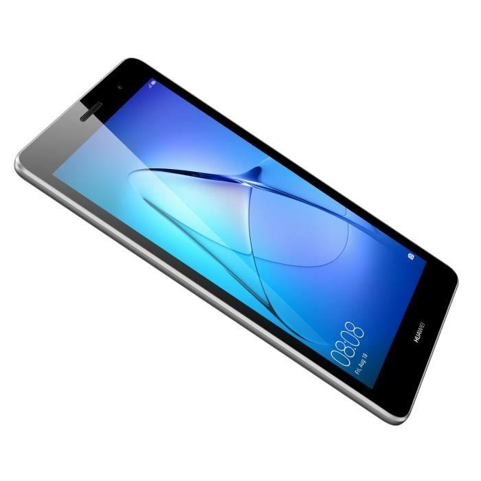 Huawei tablette tactile mediapad t3 8" ips 1280 x 800 -android 7.0 - 16 go microsd - logement microsd - gris