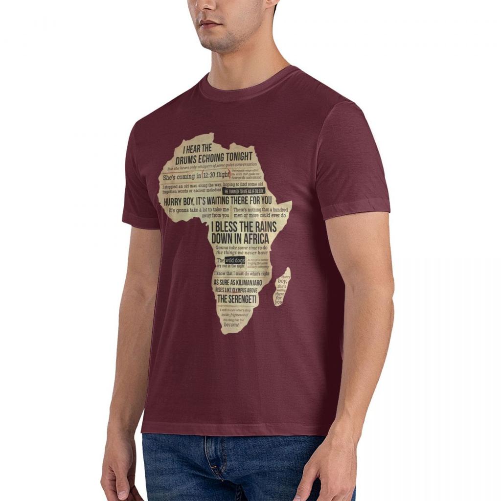 Cotton Fashion 2024 T-shirt Africa T Shirt Bless Africa Rains On Toto High Quality Men Tee Tops Fashion Summer Harajuku T-shirts