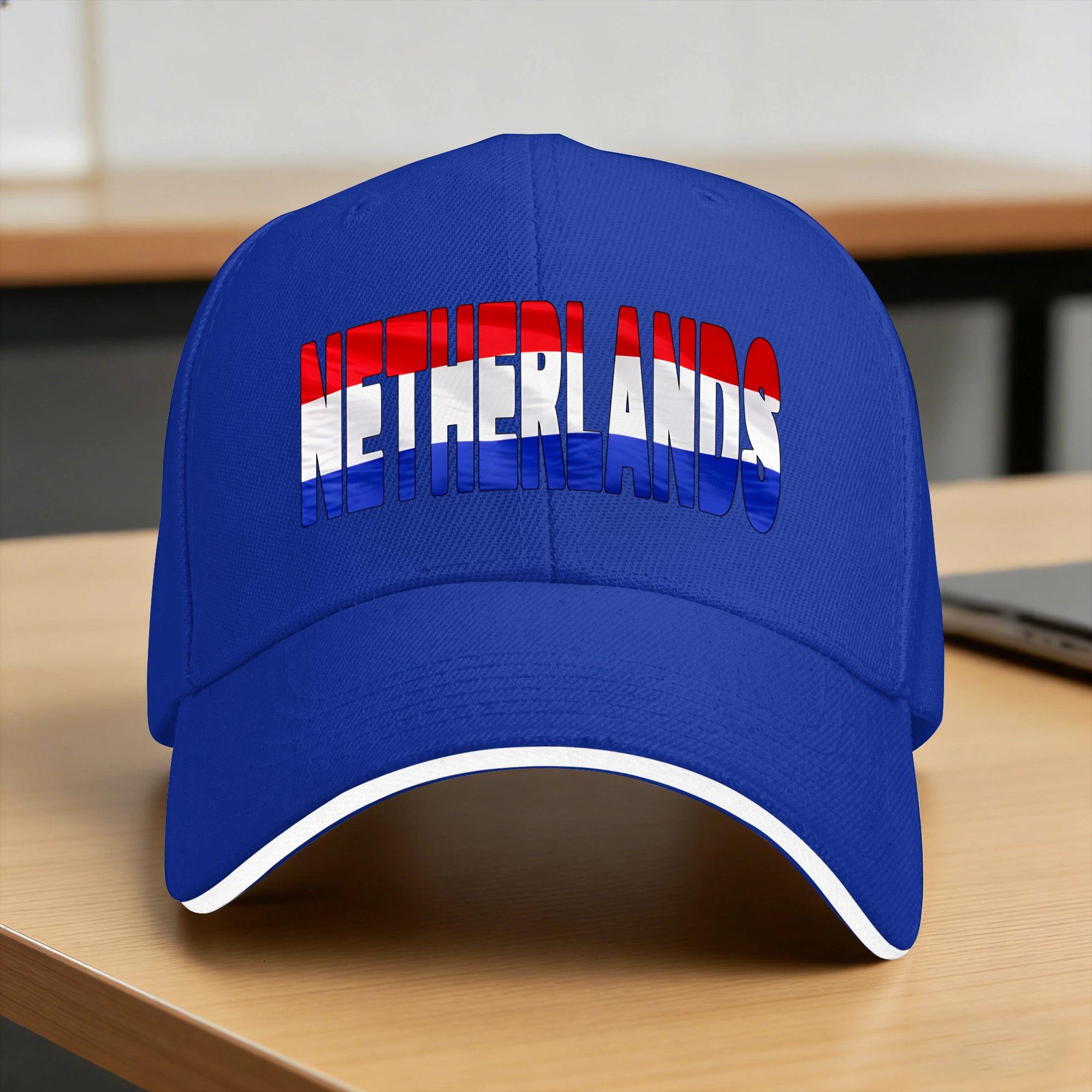 Niederlande Flagge Baseballkappe Paar Damen Design Trucker Hat Sommer Y2K Retro Wandern Angeln Hohe Qualität Baseballkappen One Size