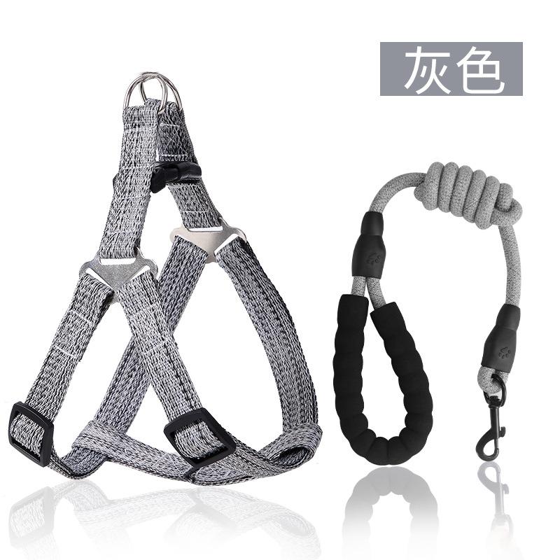 Pet chest and back leash set Adjustable anti-explosion and wear-resistant dog walking leash dog leash Small and large dogs