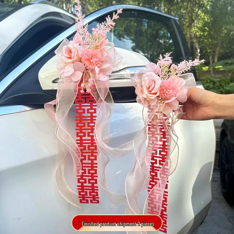 Wedding Car Decoration Floral Set for Handles and Dowry Car