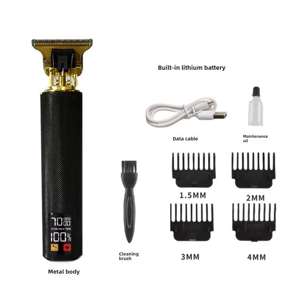 Dedicated To Digital Display Haircut Large-screen Faucet Haircut LCD Display Electric Push-cut Hair Artifact