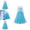 Elsa Princess Dress For Girls Halloween Costume Kids Fairy Tale Dress