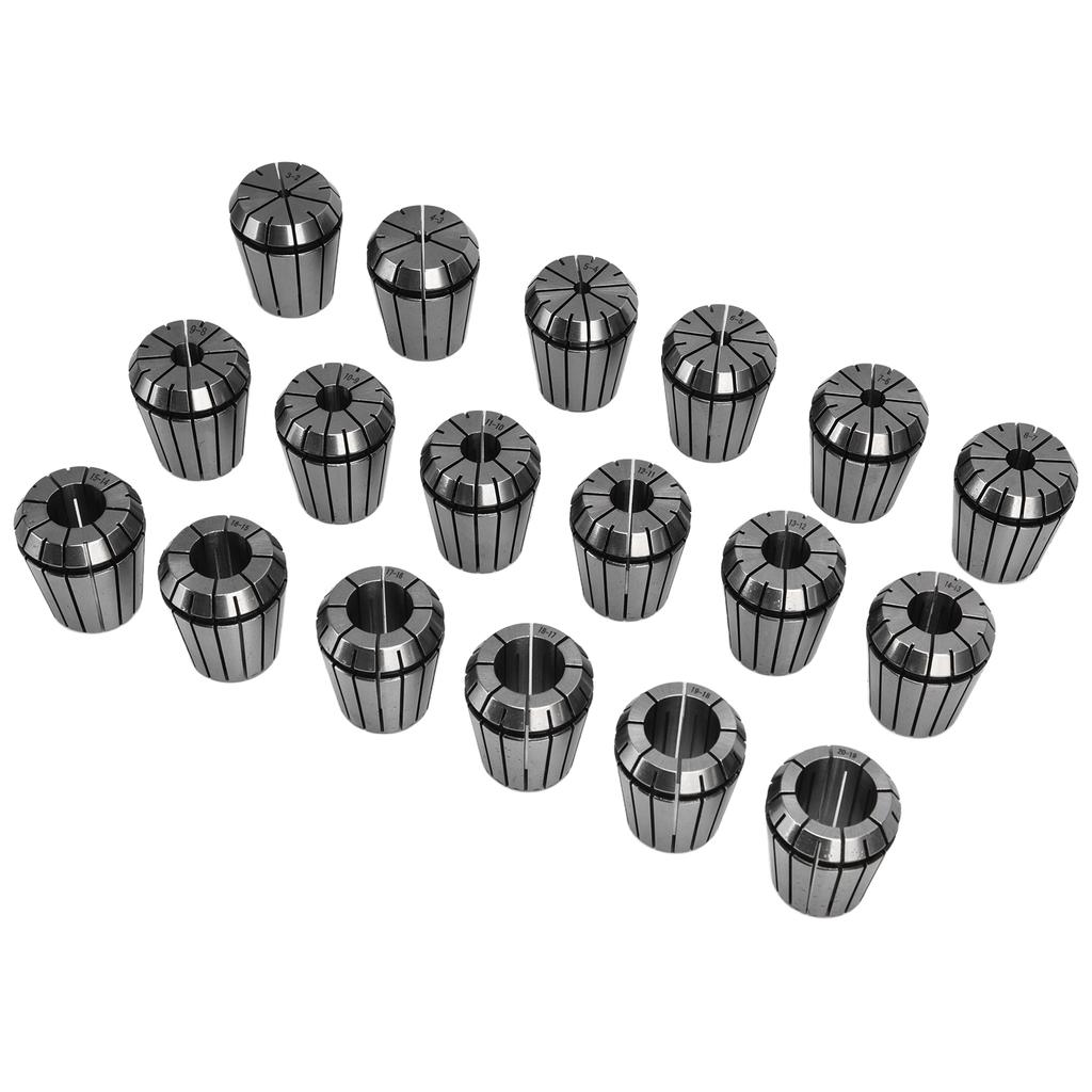 18Pcs ER32 Spring Collet Carbon Steel Milling Lathe Chuck Set for CNC Engraving Machine 3?20mm