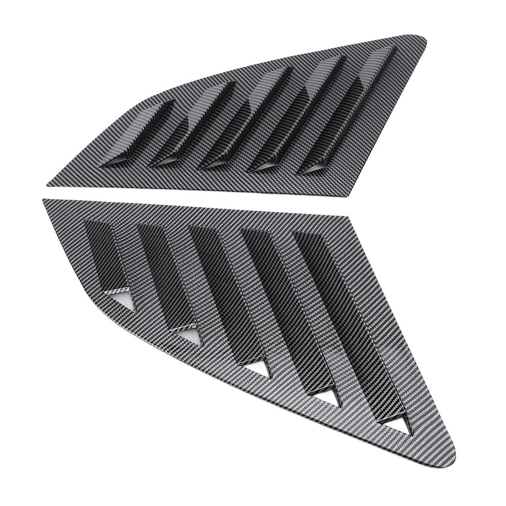2Pcs Rear Side Window Louver Cover Left Right Rear Window   Vent Scoop Shutter Cover Blind Replacement for 8V Hatchback 2014-2020