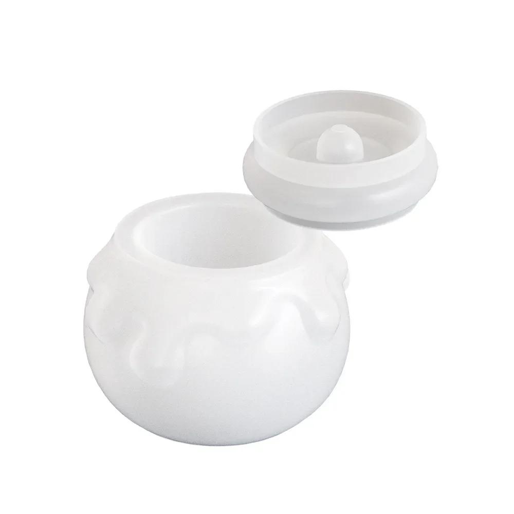 

Ream Honey Jar Storage Box Candle Holder DIY Drip Resin Gypsum Candle Cup Jewelry Ornaments Silicone Mold Accessories Tools