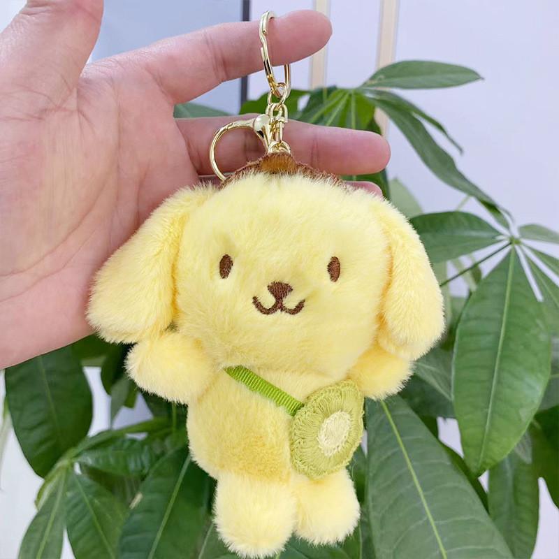 Adorable Sanrio Kuromi Plush Hang Tag Doll Featuring Melodic And Pudding Dog Characters Pudding