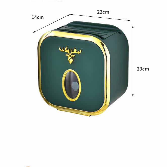 Toilet Tissue Box Toilet Paper Storage Rack Xiaolu Non-perforated Tissue Rack Toilet Paper Box Wall-mounted Drawer