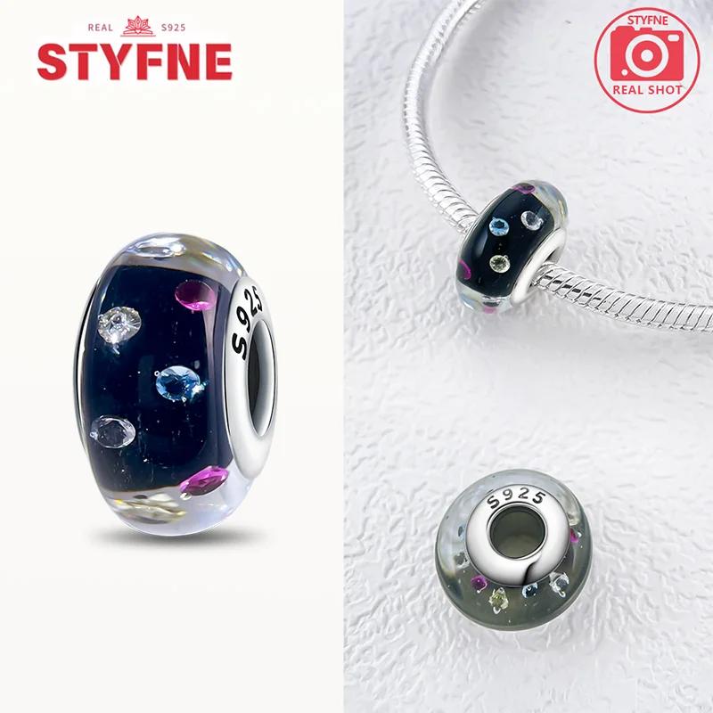 New Arrivals copper Colorful Murano Geometric Line Bead Charms Compatible With Exquisite Authentic Bracelets for Women Jewellery Gifts