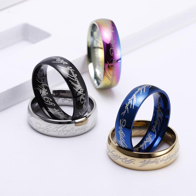 Stainless Steel Magic Ring Men's Ring Couple Ring King Men's and Women's Ring Stylish Domineering